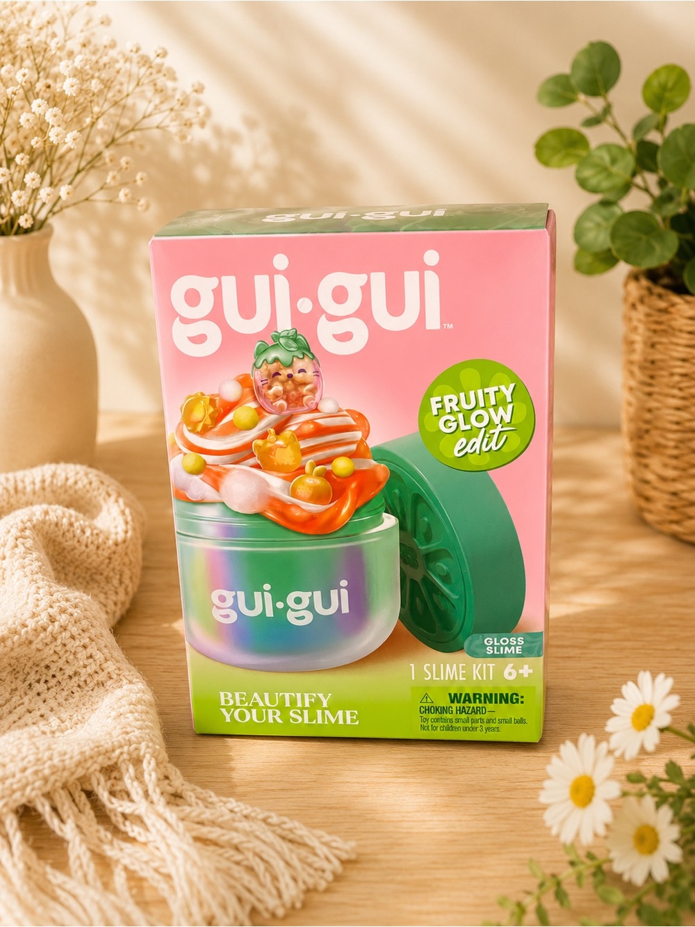Fruity Glow Slime Kit – Green & Pink
